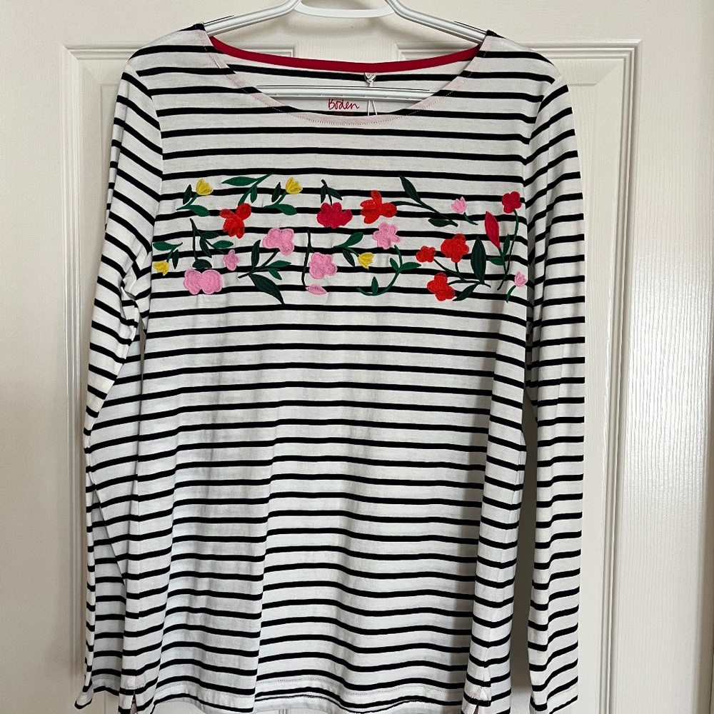 Boden Long Sleeve Breton Top